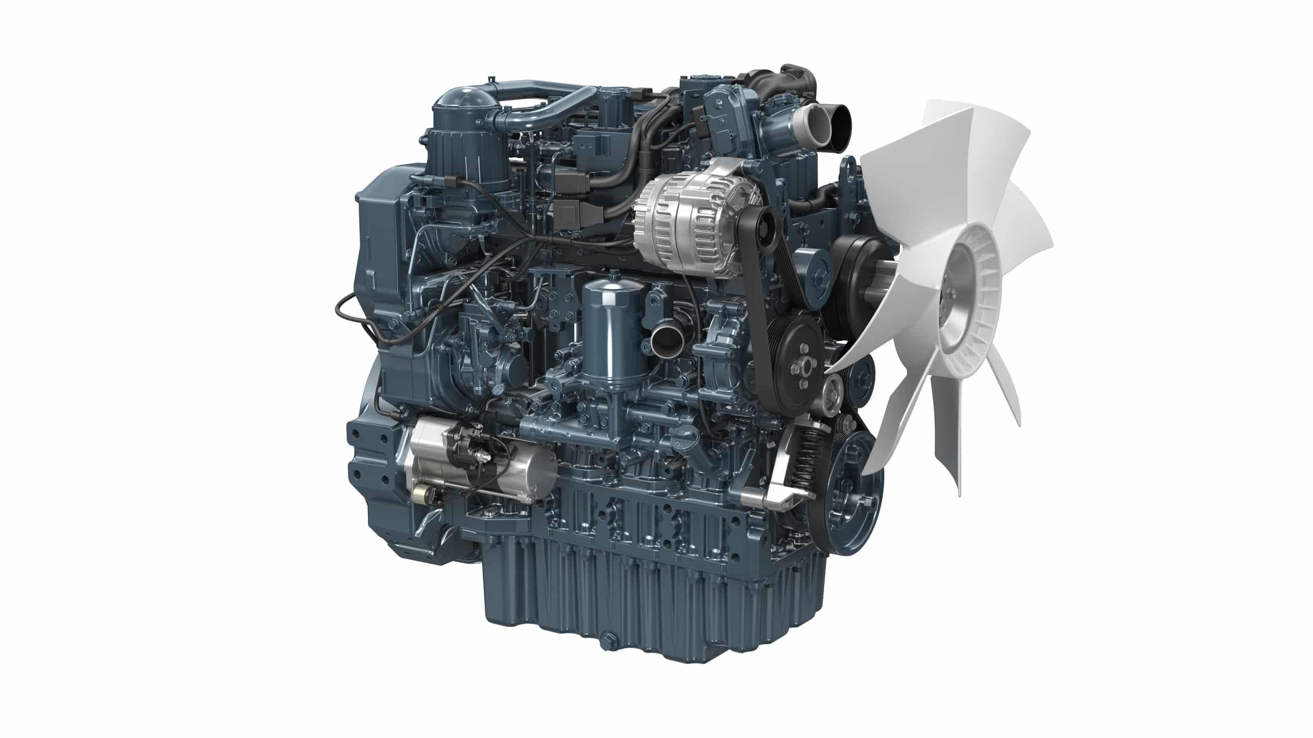Kubota V5009 , a compact 5-litre engine with 157 kW at 2200 Rpm