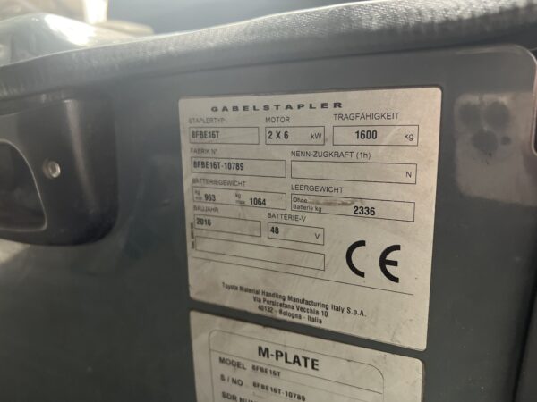 TOYOTA 8FBE16T - Vorkheftruck Elektro - Image 4