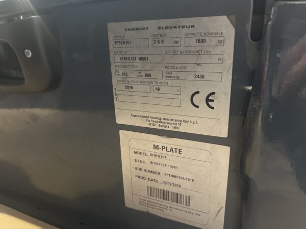 TOYOTA 8FBEK16T - Vorkheftruck Elektro - Afbeelding 4