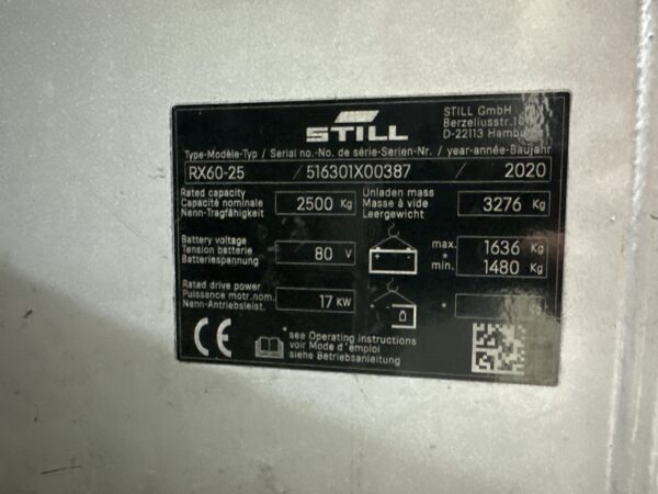 STILL RX60-25 - Vorkheftruck Elektro - Afbeelding 4