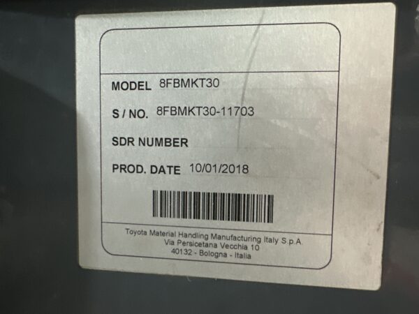 TOYOTA 8FBMK30T - Vorkheftruck Elektro - Afbeelding 4