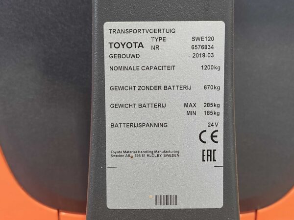 BT SWE120 - Stapelaar Elektro - Afbeelding 7