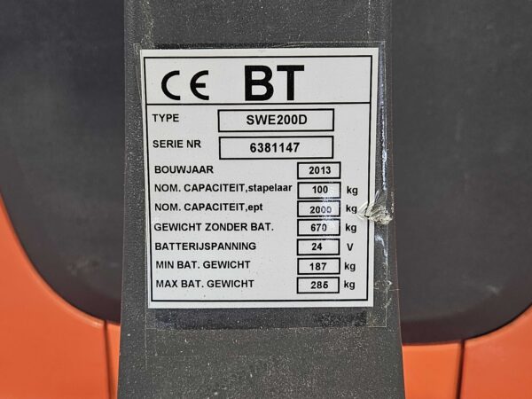 BT SWE200D - Stapelaar Elektro - Image 5