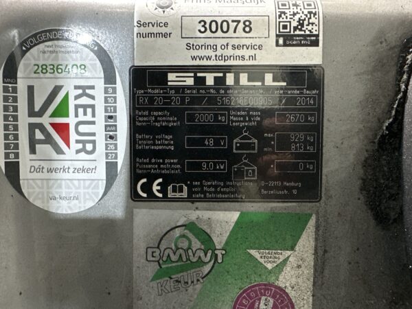 STILL RX20-20 - Vorkheftruck Elektro - Afbeelding 4