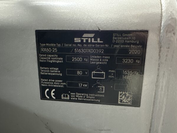 STILL RX60-25 - Vorkheftruck Elektro - Afbeelding 4
