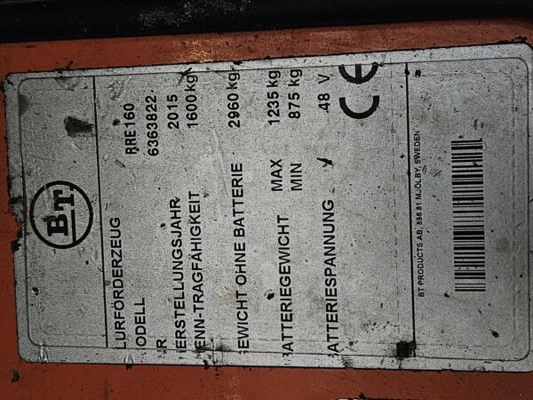 TOYOTA RRE160 - Reachtruck - Afbeelding 7