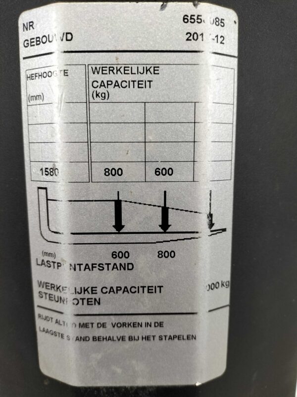 TOYOTA SWE080L - Stapelaar Elektro - Afbeelding 7