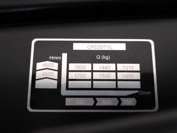 EP CPD20TVL - Vorkheftruck Elektro - Afbeelding 4