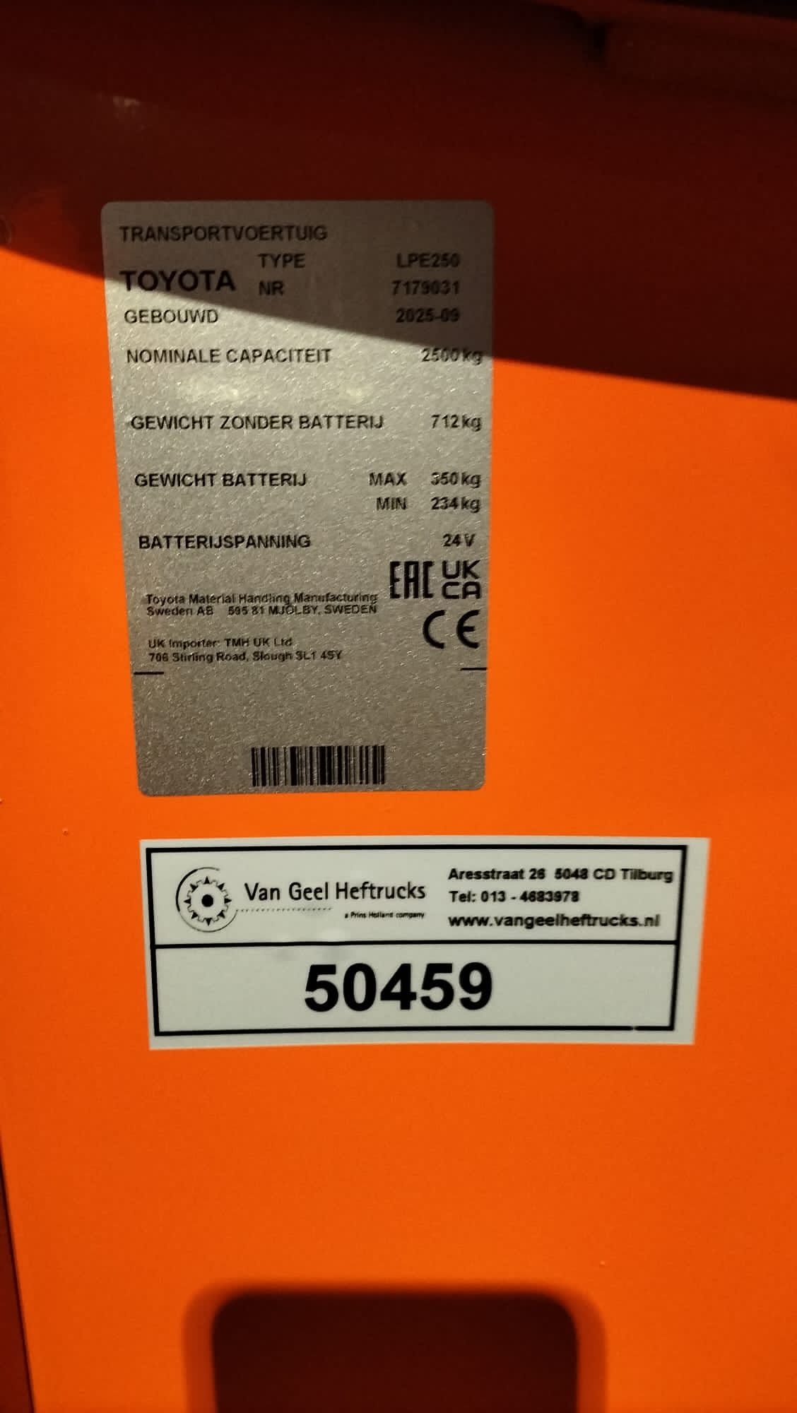 TOYOTA LPE250 - Pallettruck Elektro - Afbeelding 6