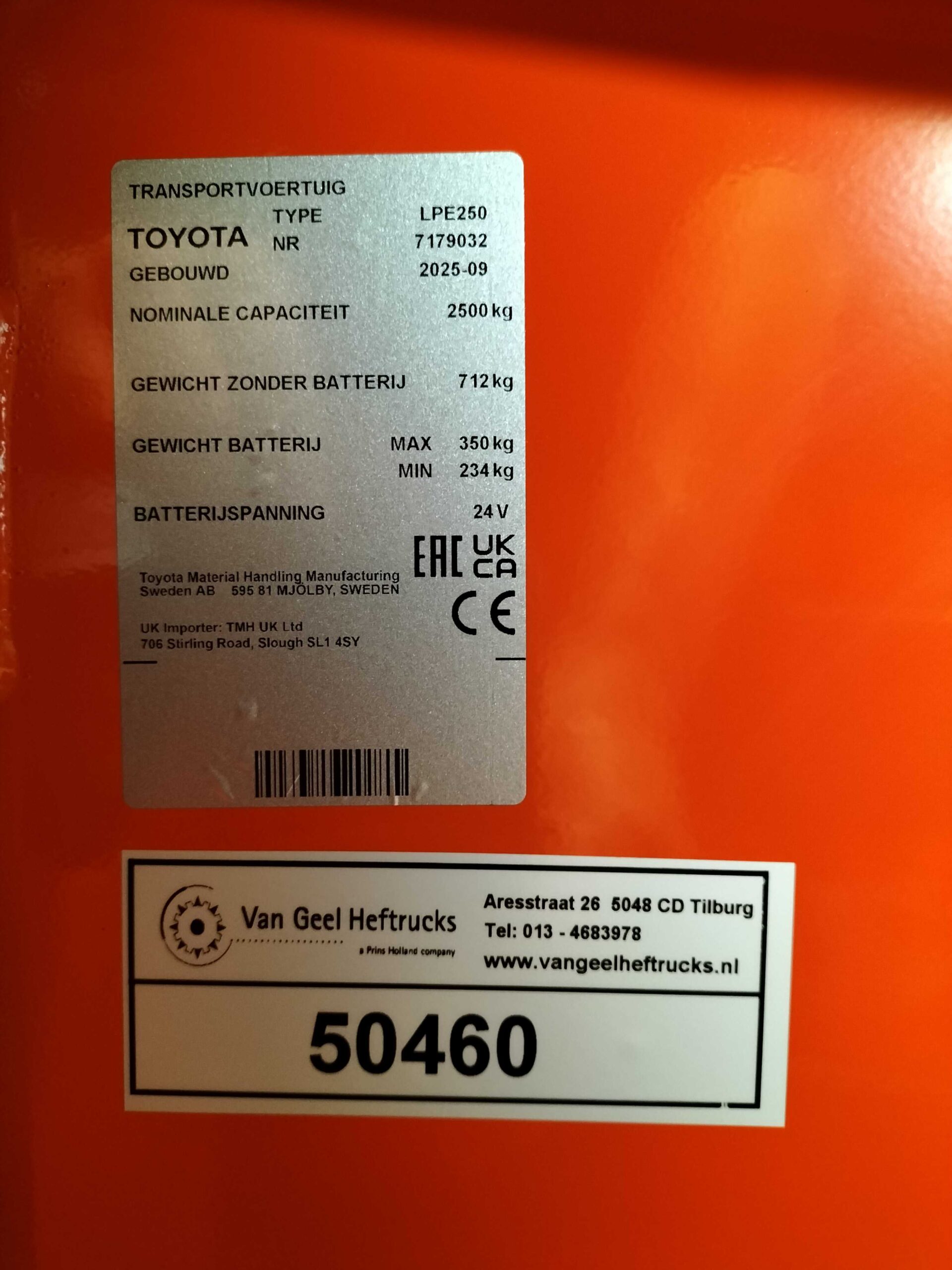 TOYOTA LPE250 - Pallettruck Elektro - Afbeelding 6