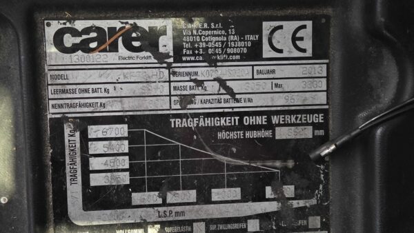 CARER KF70-HD - Vorkheftruck Elektro - Afbeelding 5