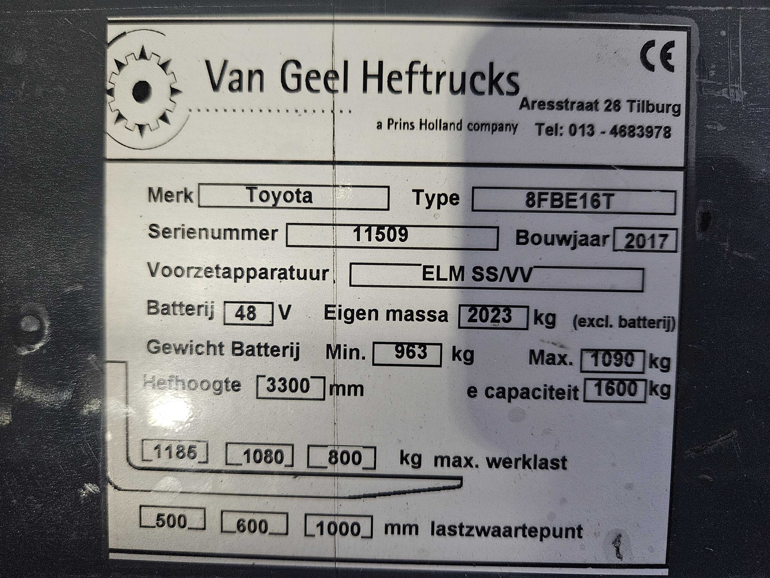 TOYOTA 8FBE16T - Vorkheftruck Elektro - Afbeelding 4